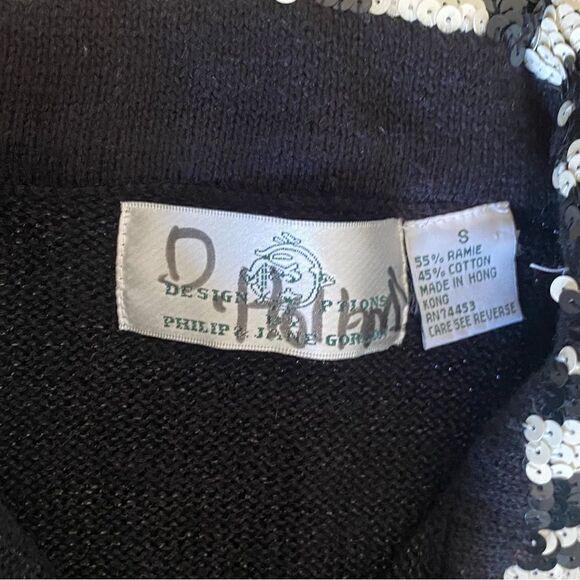 Design Options sequin zebra sweater - Picture 2 of 4